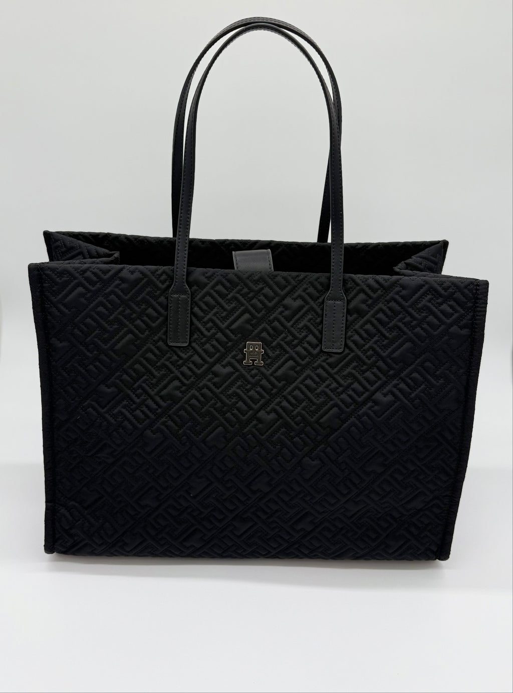 Tommy Hilfiger City Tote-Bag mit TH-Monogramm Black