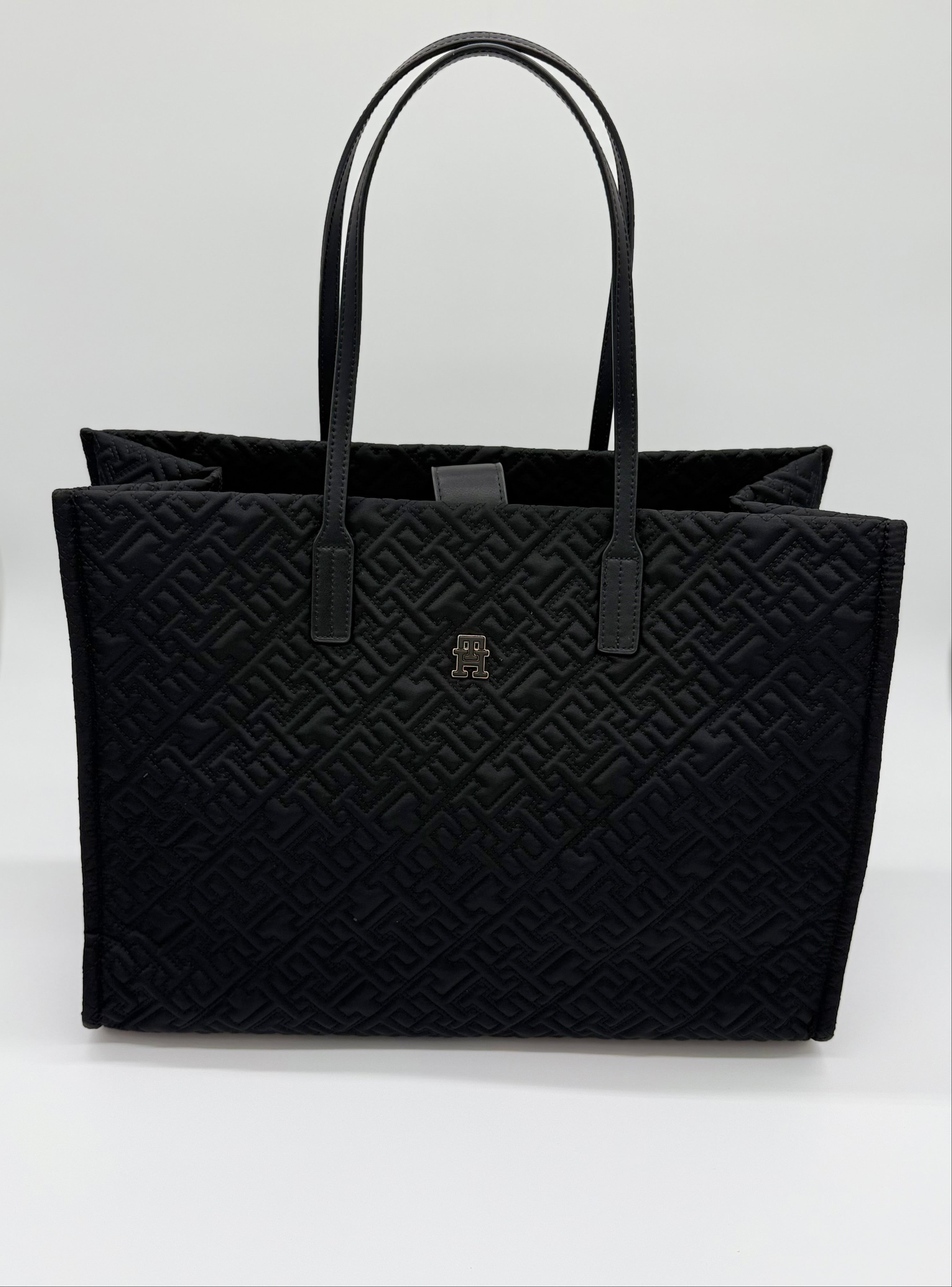 Tommy Hilfiger City Tote-Bag mit TH-Monogramm Black