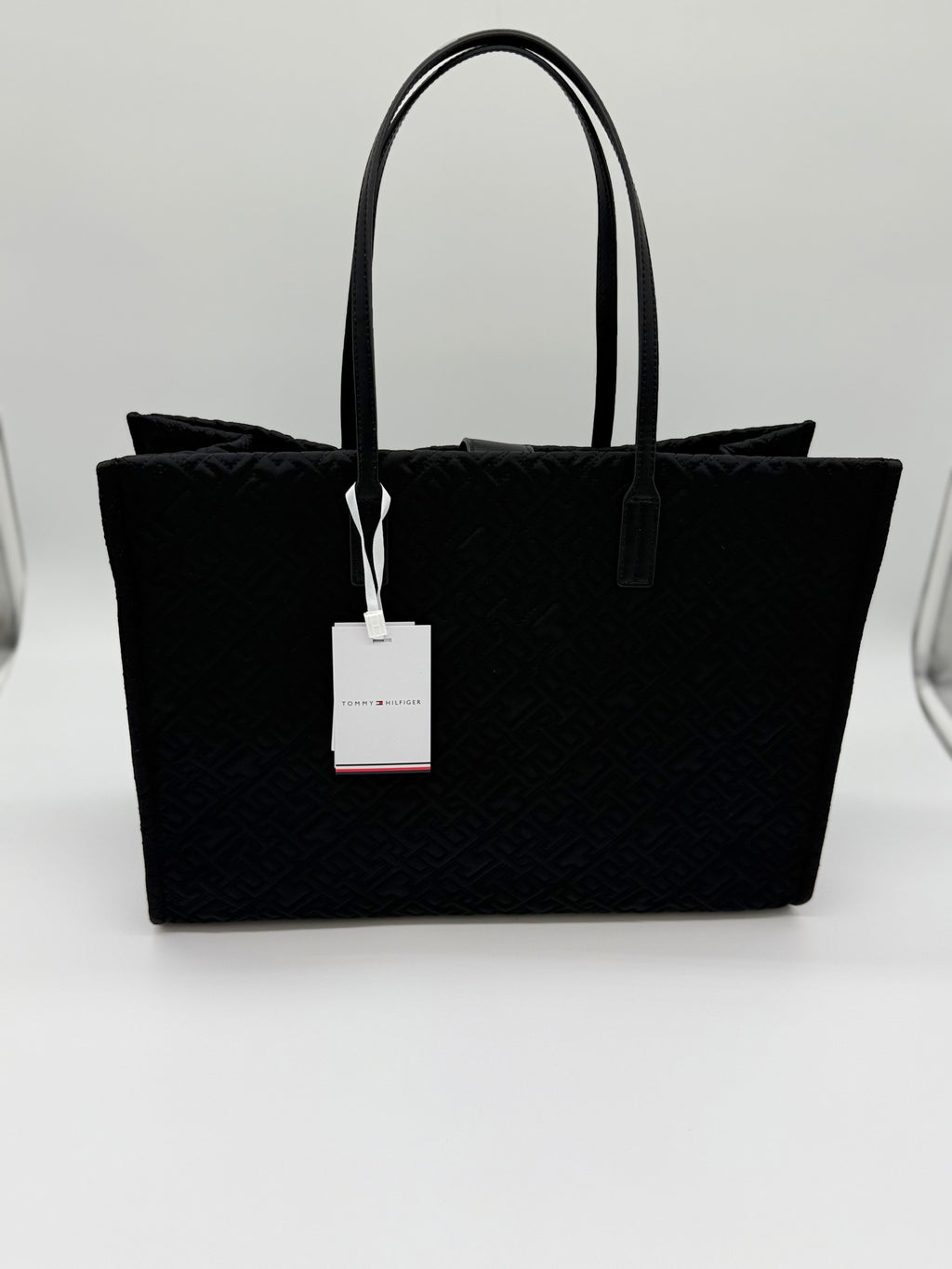 Tommy Hilfiger City Tote-Bag mit TH-Monogramm Black