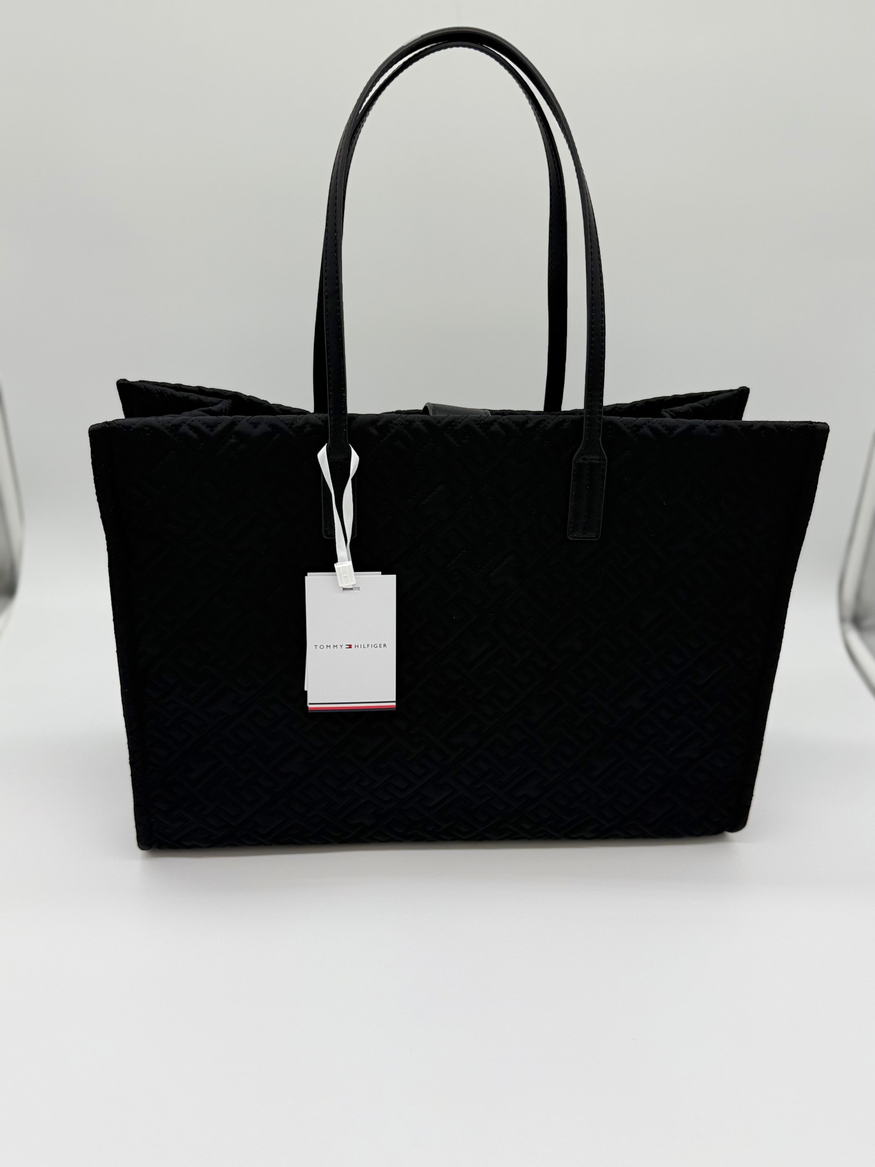 Tommy Hilfiger City Tote-Bag mit TH-Monogramm Black