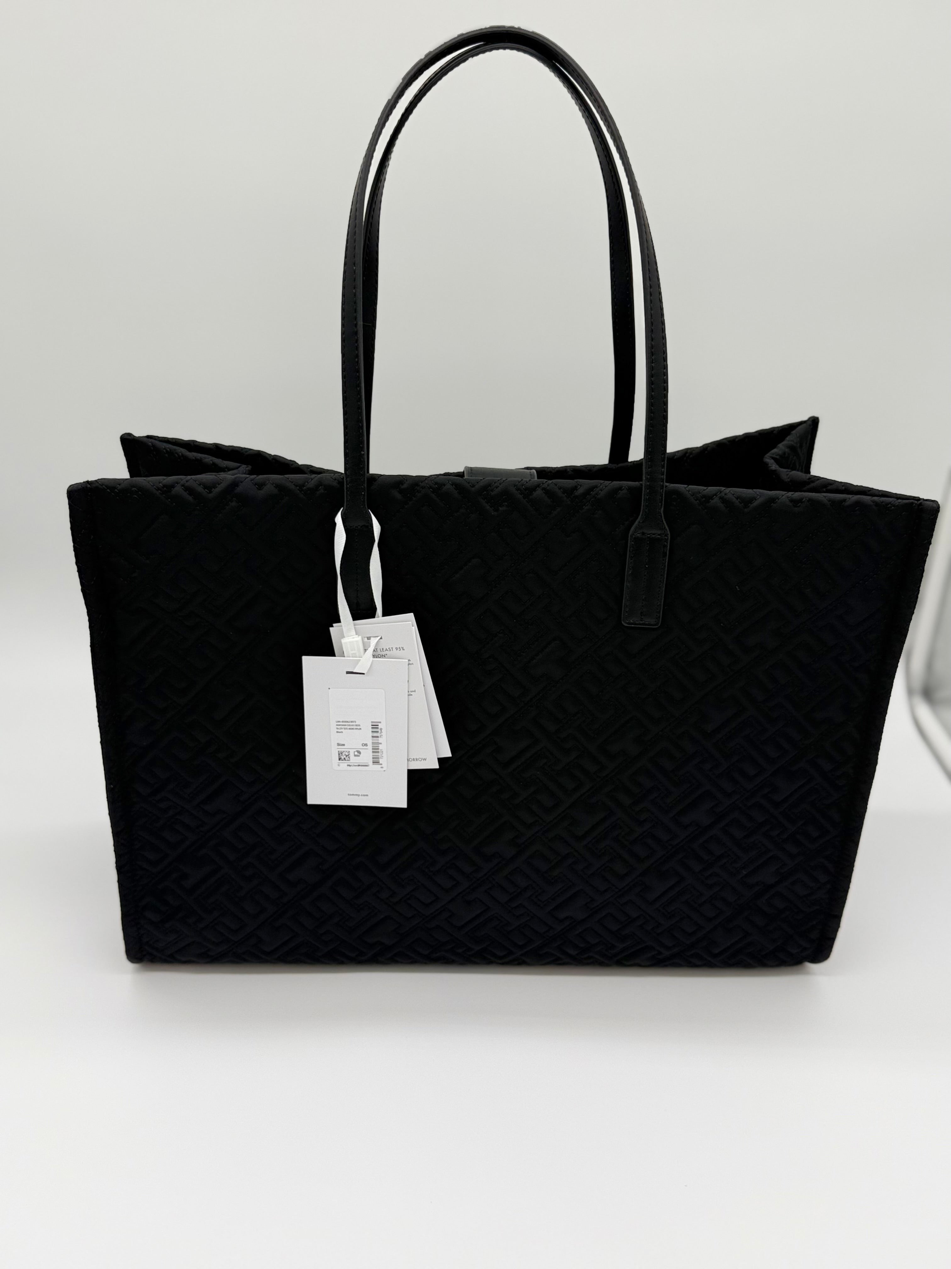 Tommy Hilfiger City Tote-Bag mit TH-Monogramm Black