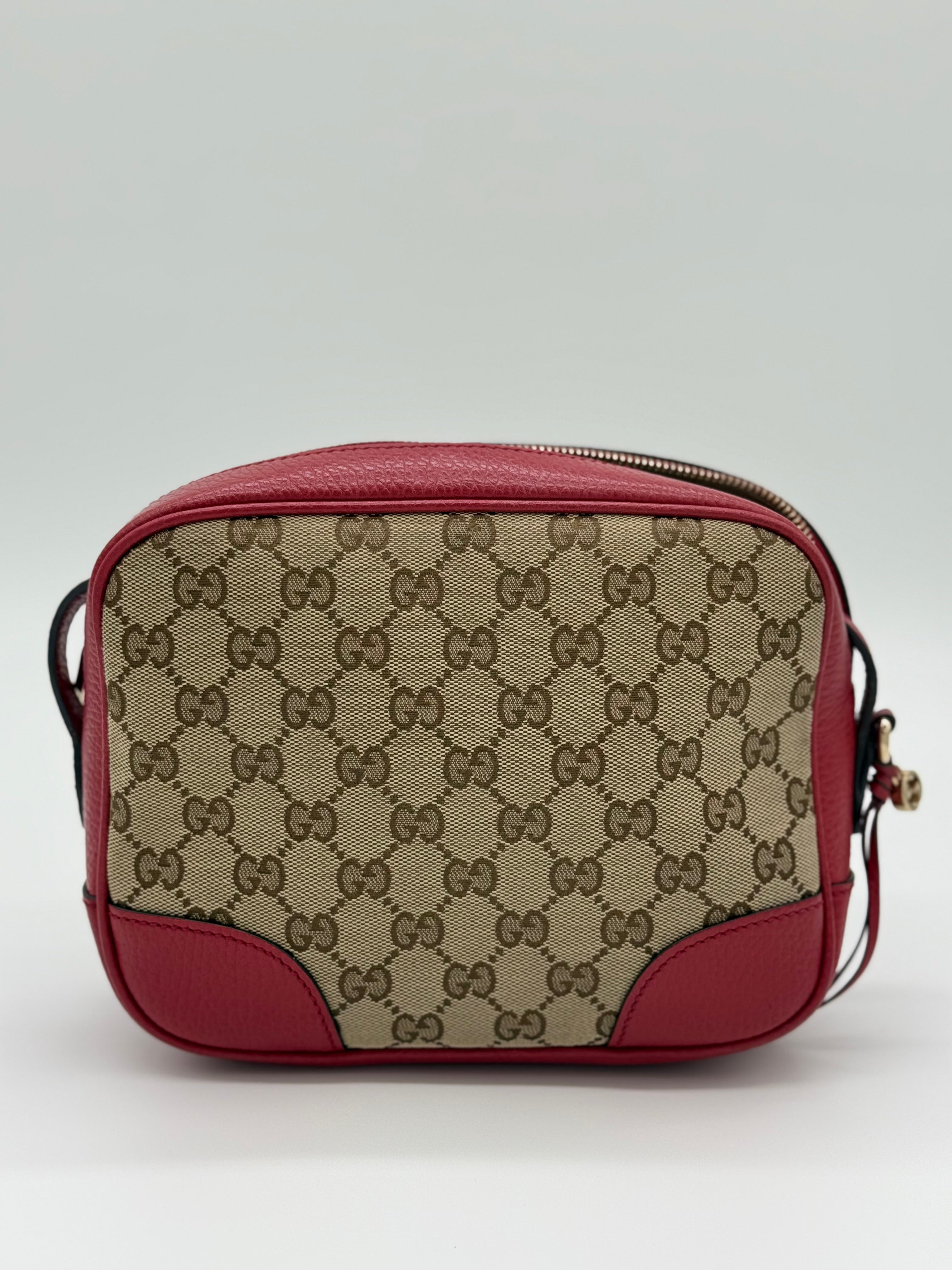 Gucci Tasche, Monogram Mini Bree Messenger Bag Red