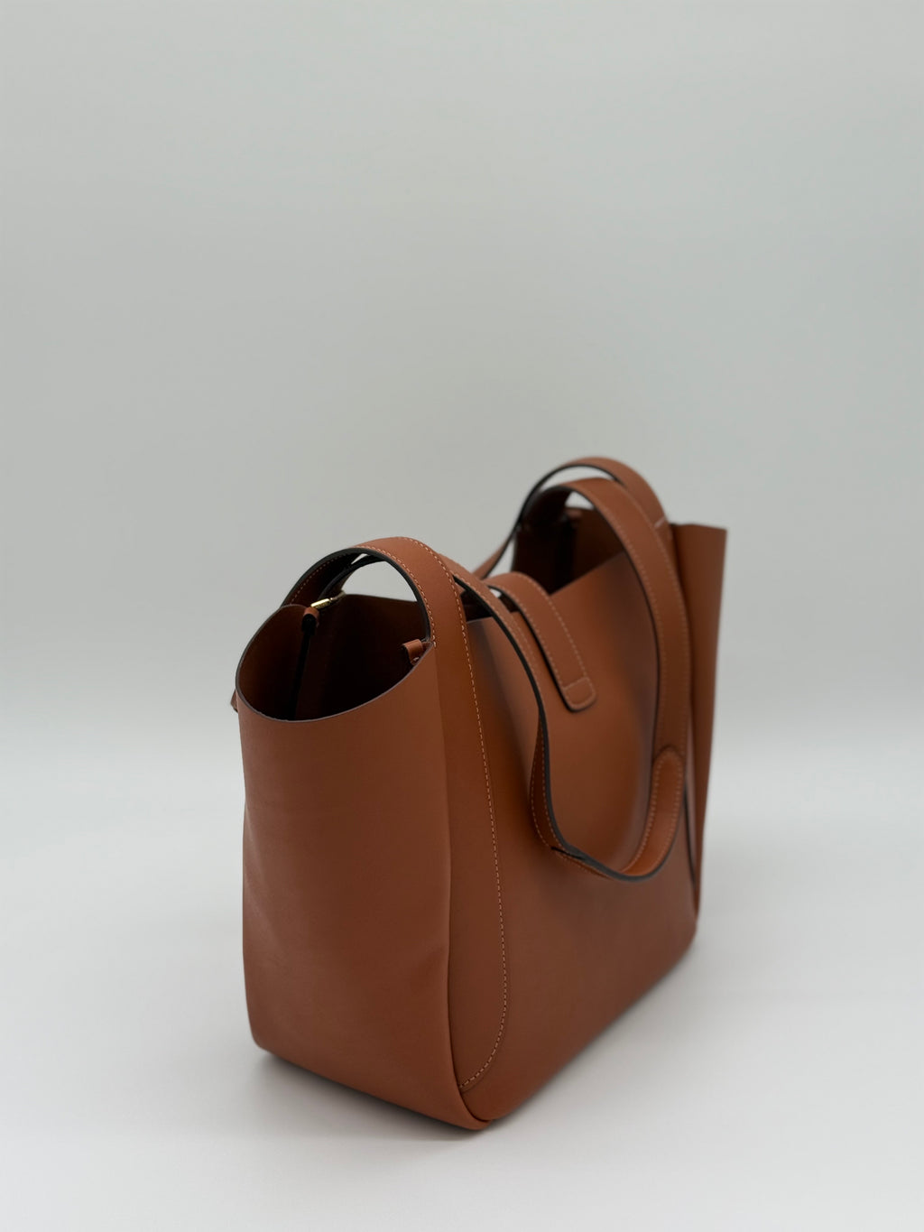 Coach Smith Hadley Turnlock Tote Bag Gold/Braun