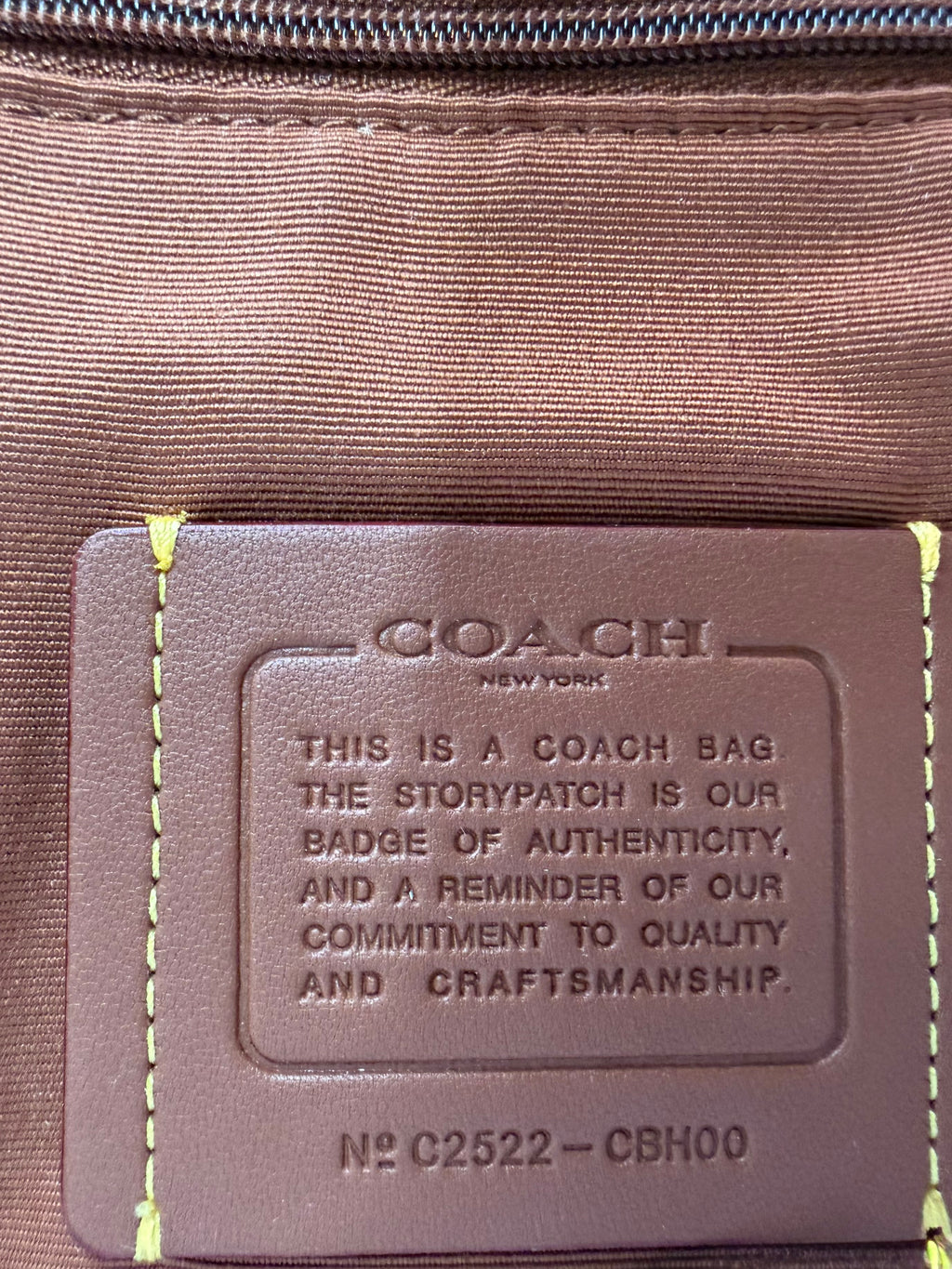 Coach Smith Hadley Turnlock Tote Bag Gold/Braun