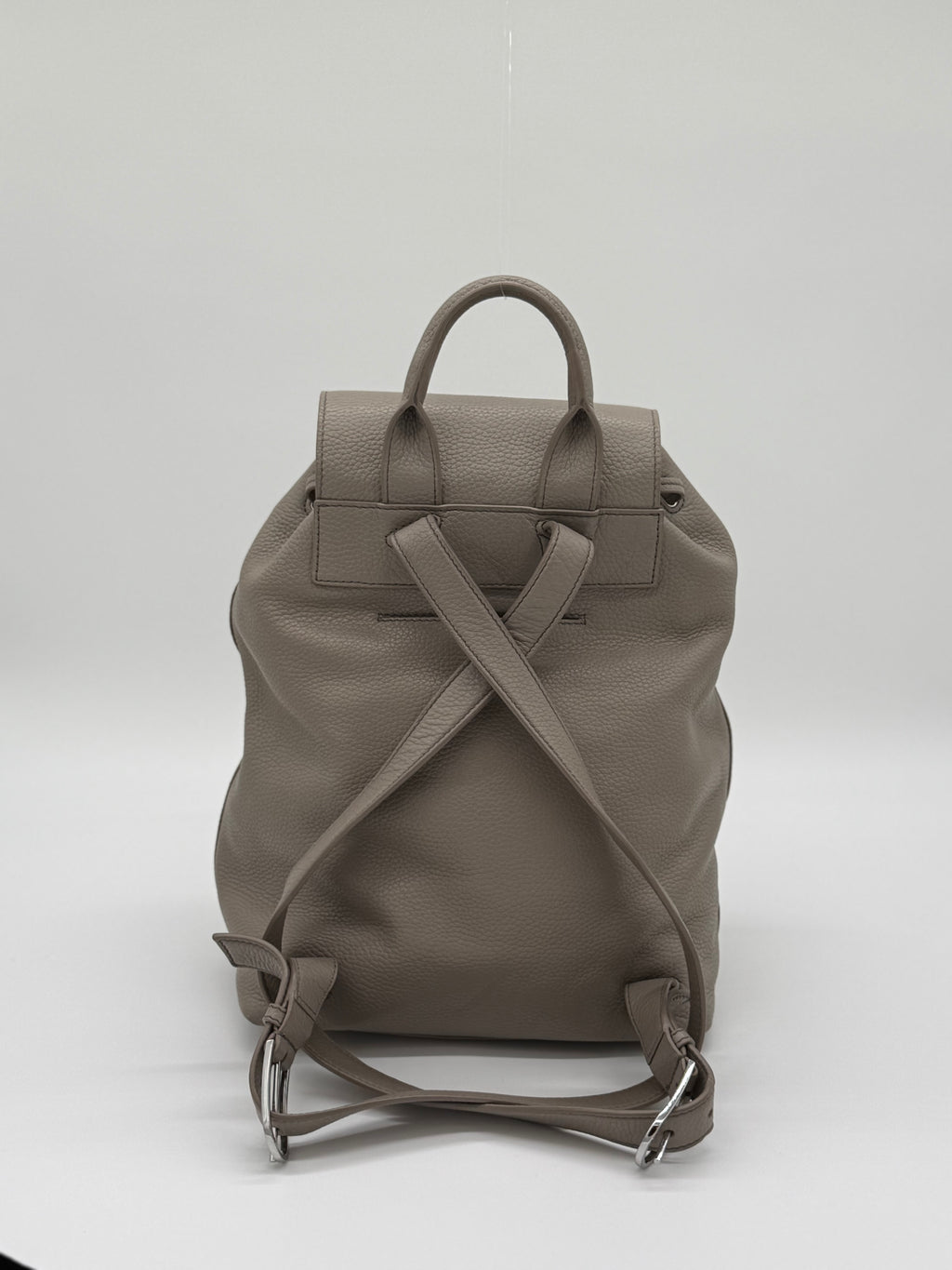 Tory Burch Leder Rucksack, grau Procini Grey Backpack von Tory Burch
