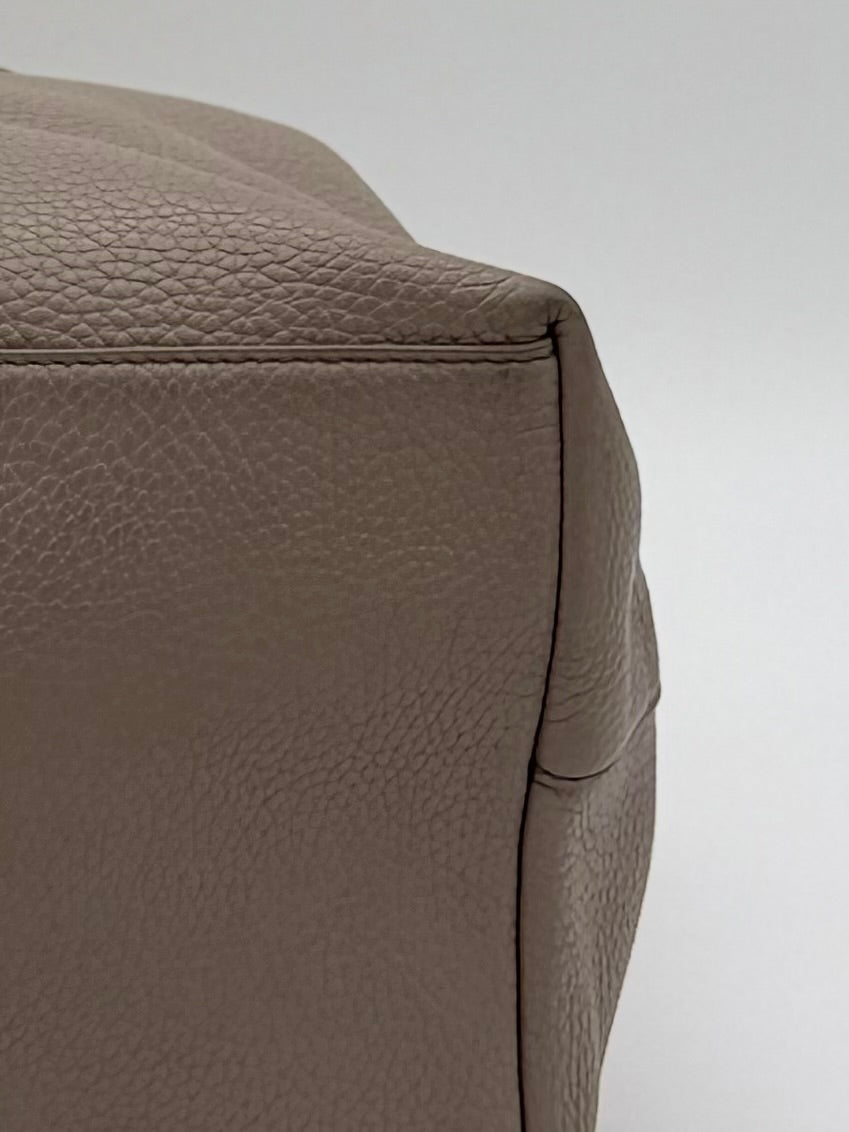 Tory Burch Leder Rucksack, grau Procini Grey Backpack von Tory Burch
