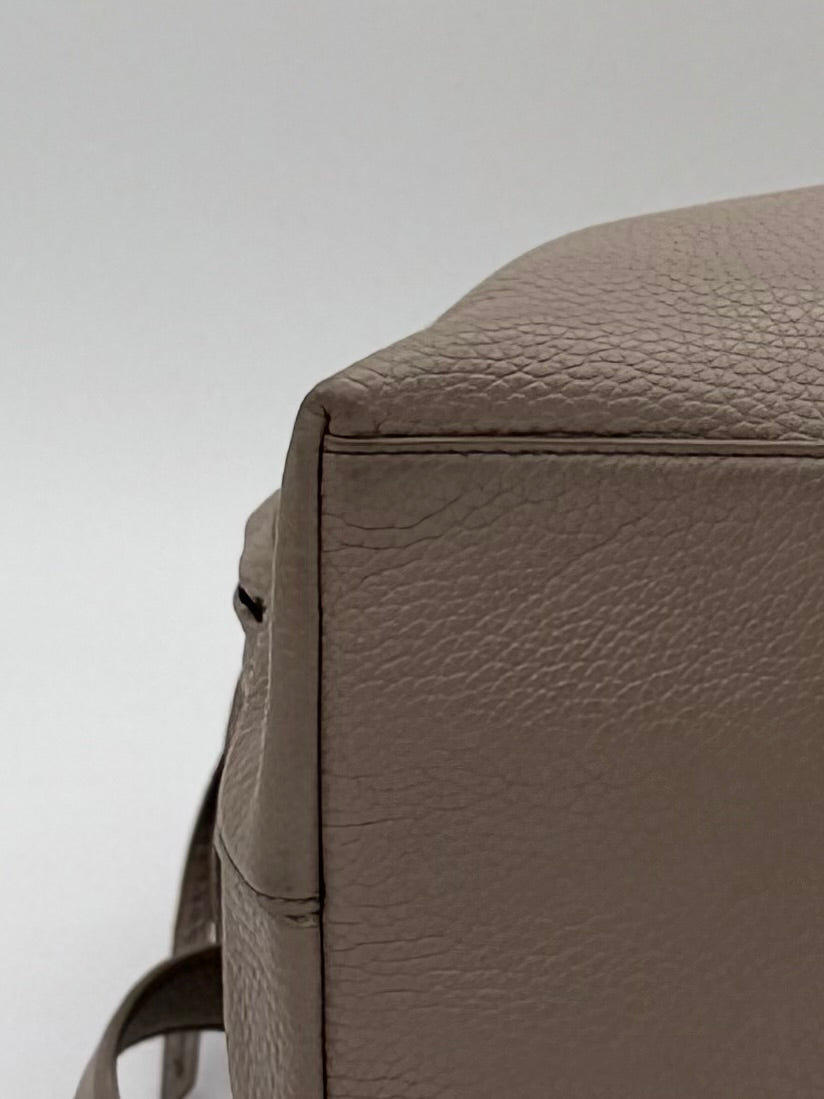 Tory Burch Leder Rucksack, grau Procini Grey Backpack von Tory Burch