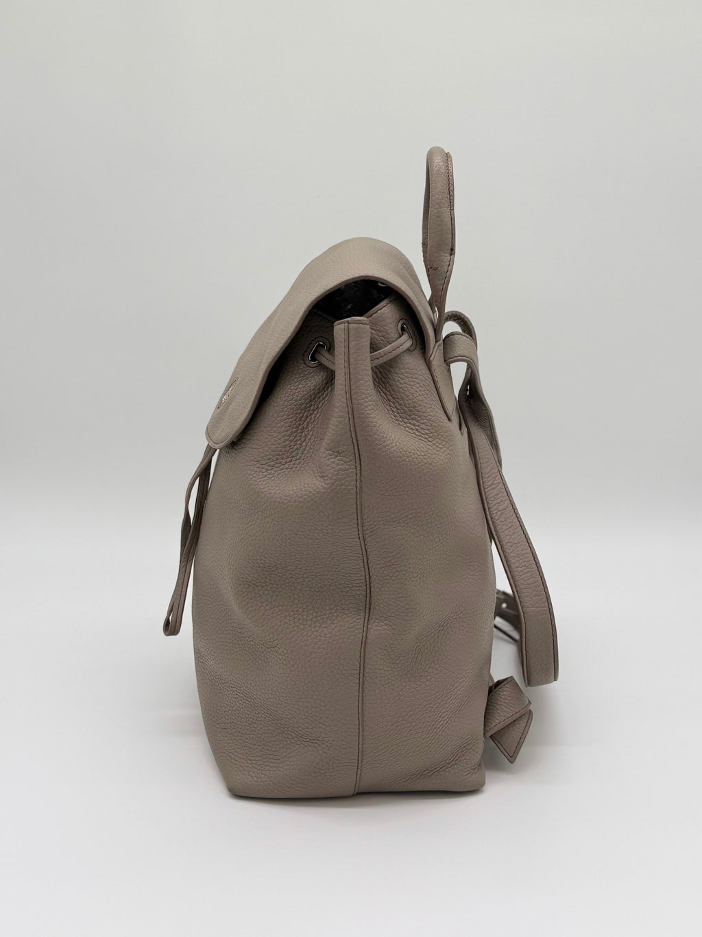 Tory Burch Leder Rucksack, grau Procini Grey Backpack von Tory Burch