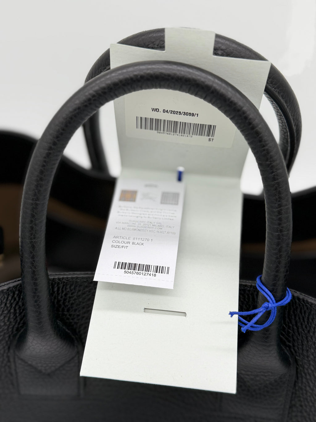 Burberry Bermondsey Tote – Echtheitsetikette Detail