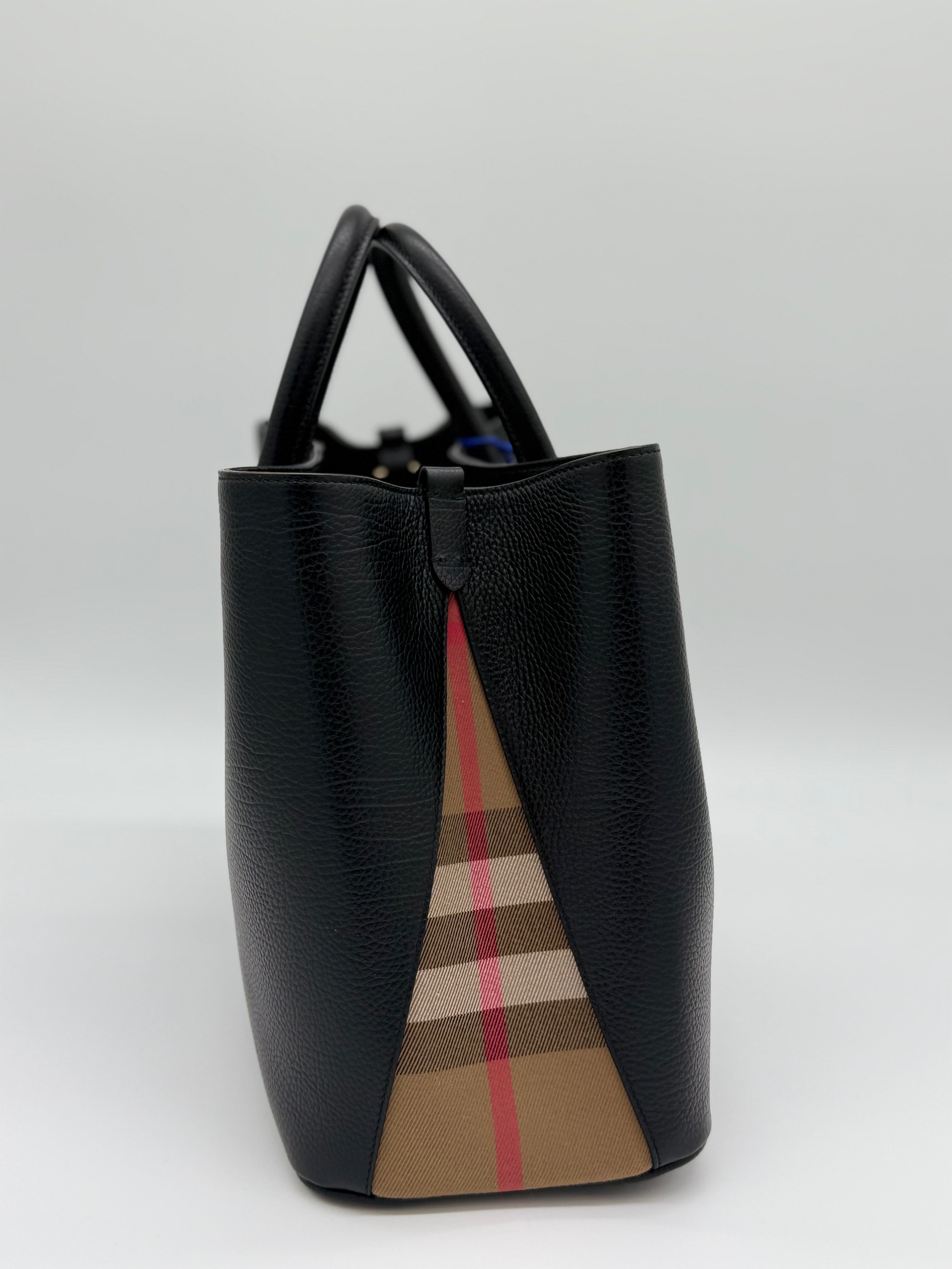 Burberry Bermondsey Tote Bag Schwarz – Seitenansicht links