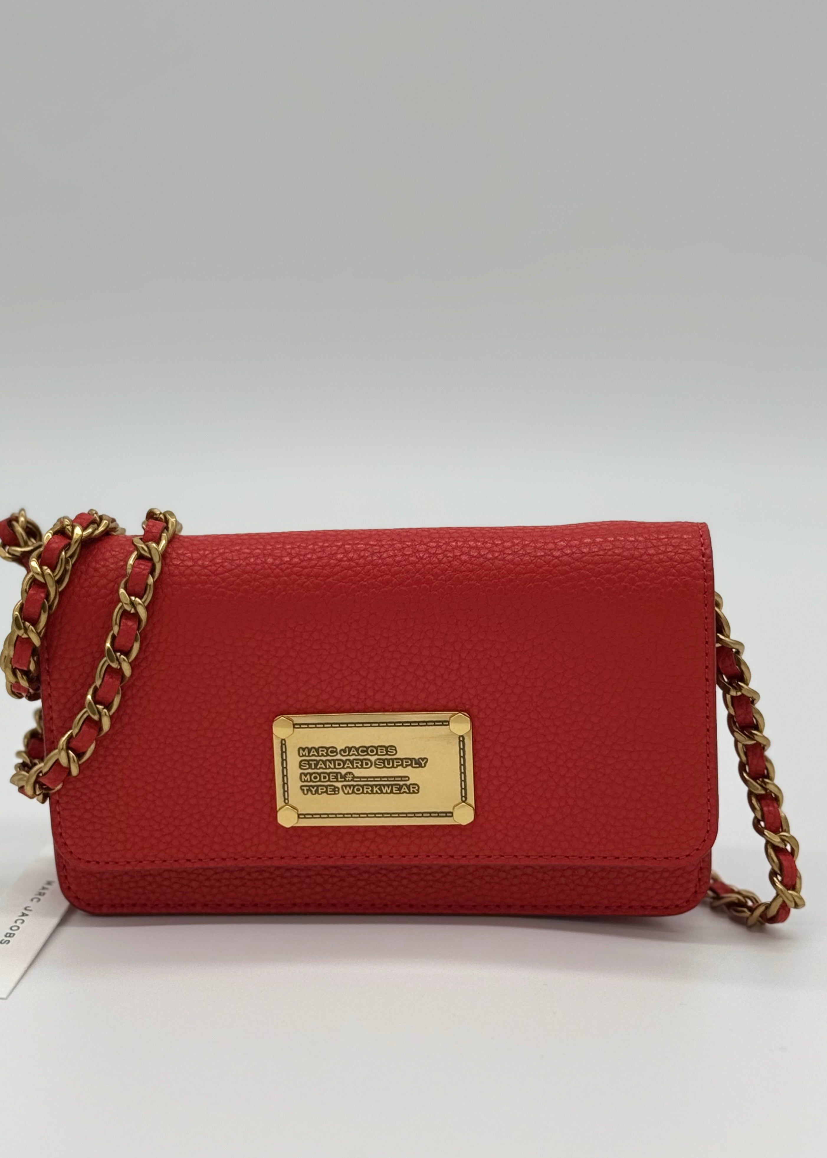 Marc Jacobs Standard Supply Crossbody Rot – Kettenriemen, Detailansicht oben links
