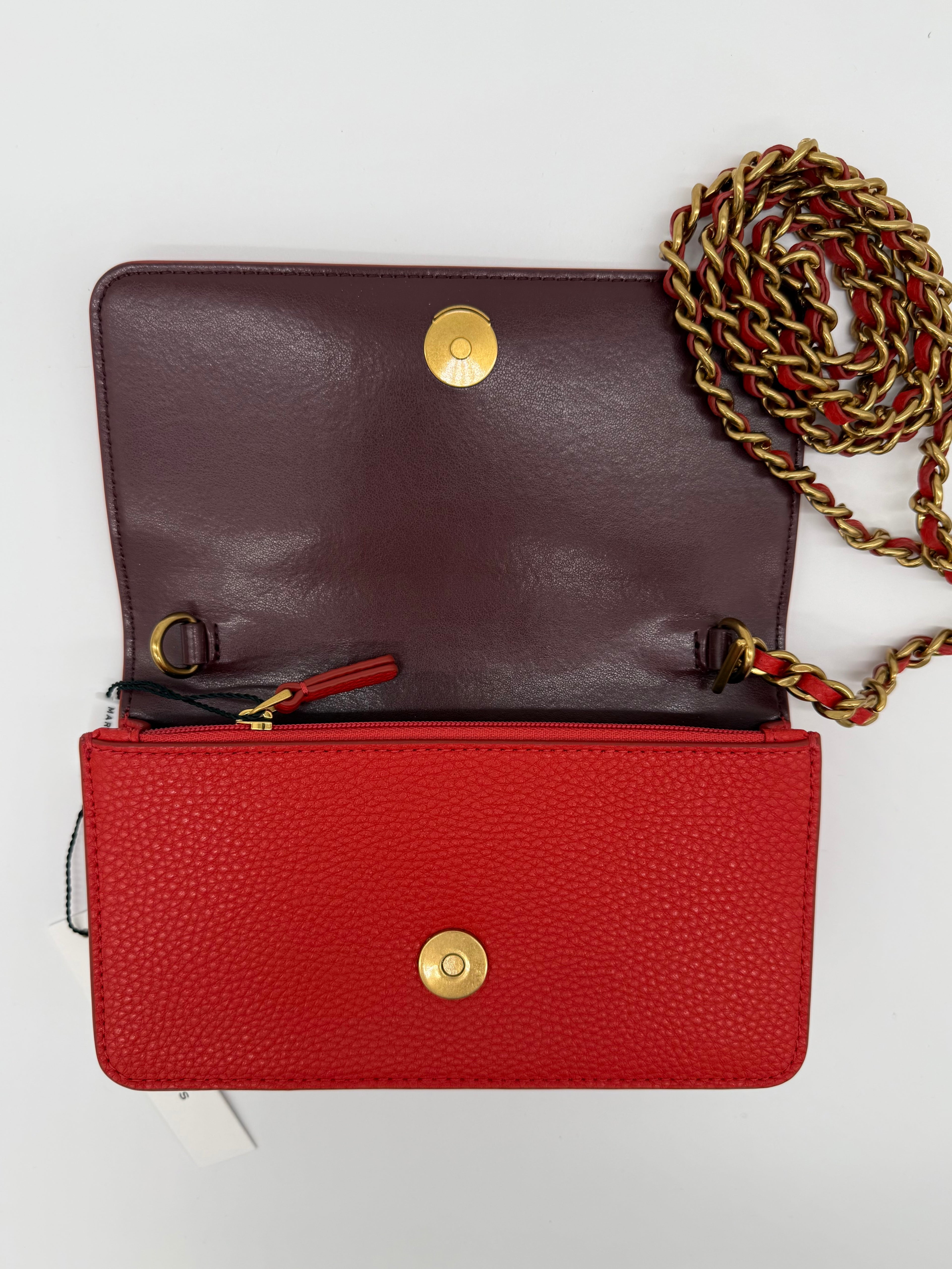 Crossbody Rot – aufgeklappt, Innenansicht