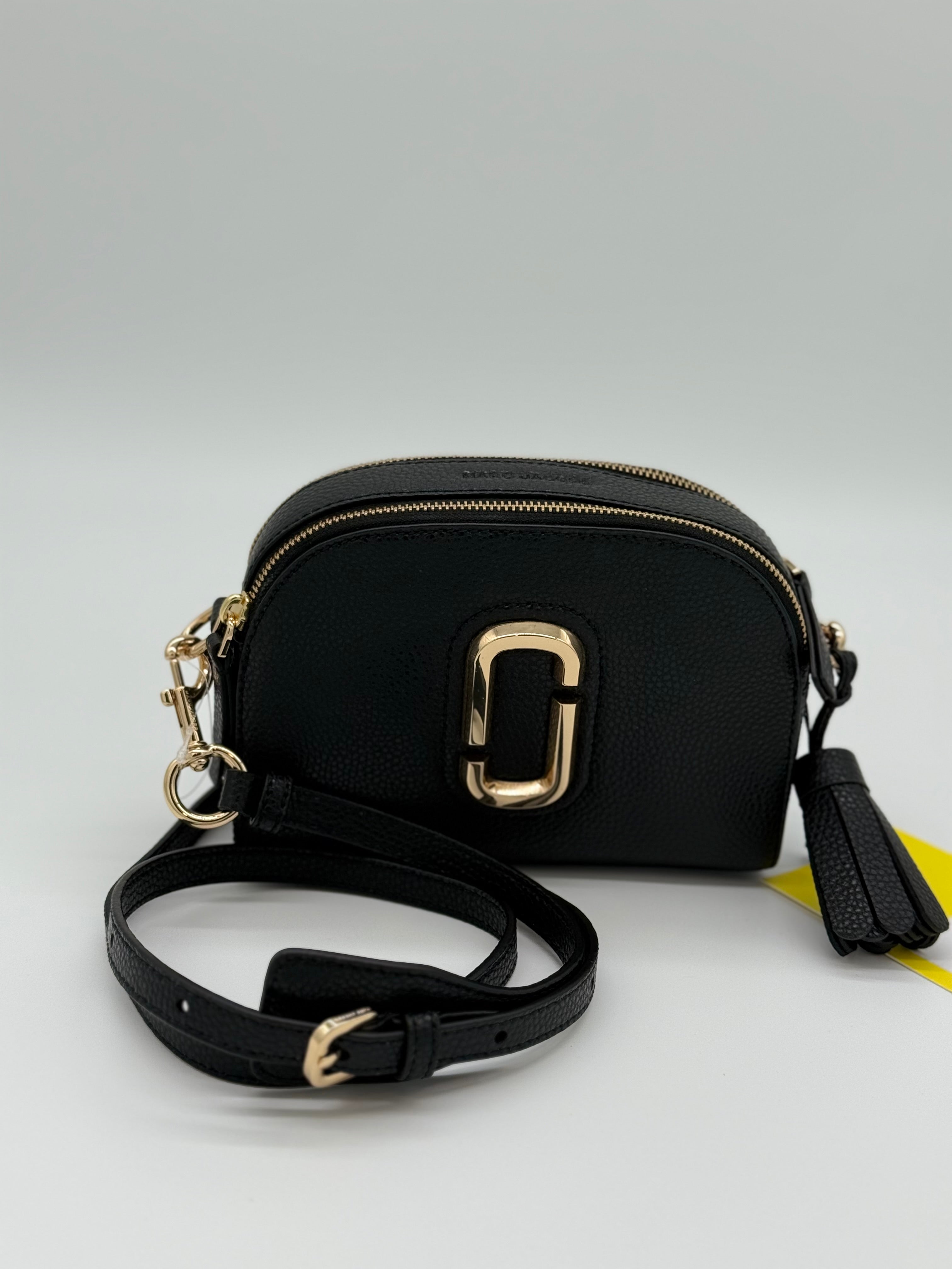 Marc Jacobs The Shutter Crossbody Bag Black – Schulterriemen, Detailansicht unten