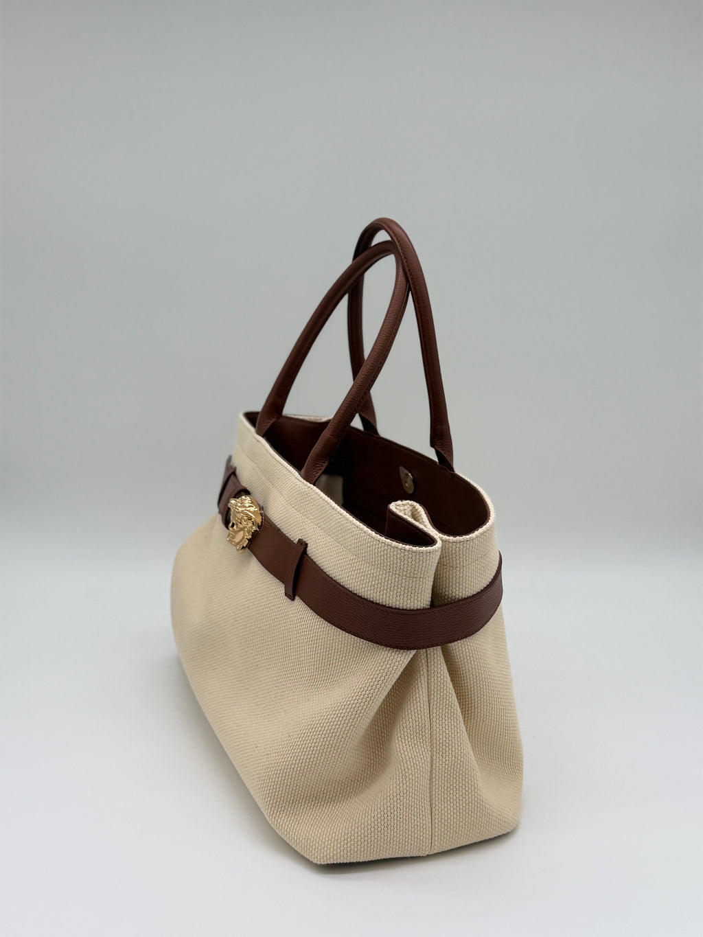 Versace La Medusa Canvas Tote Bag