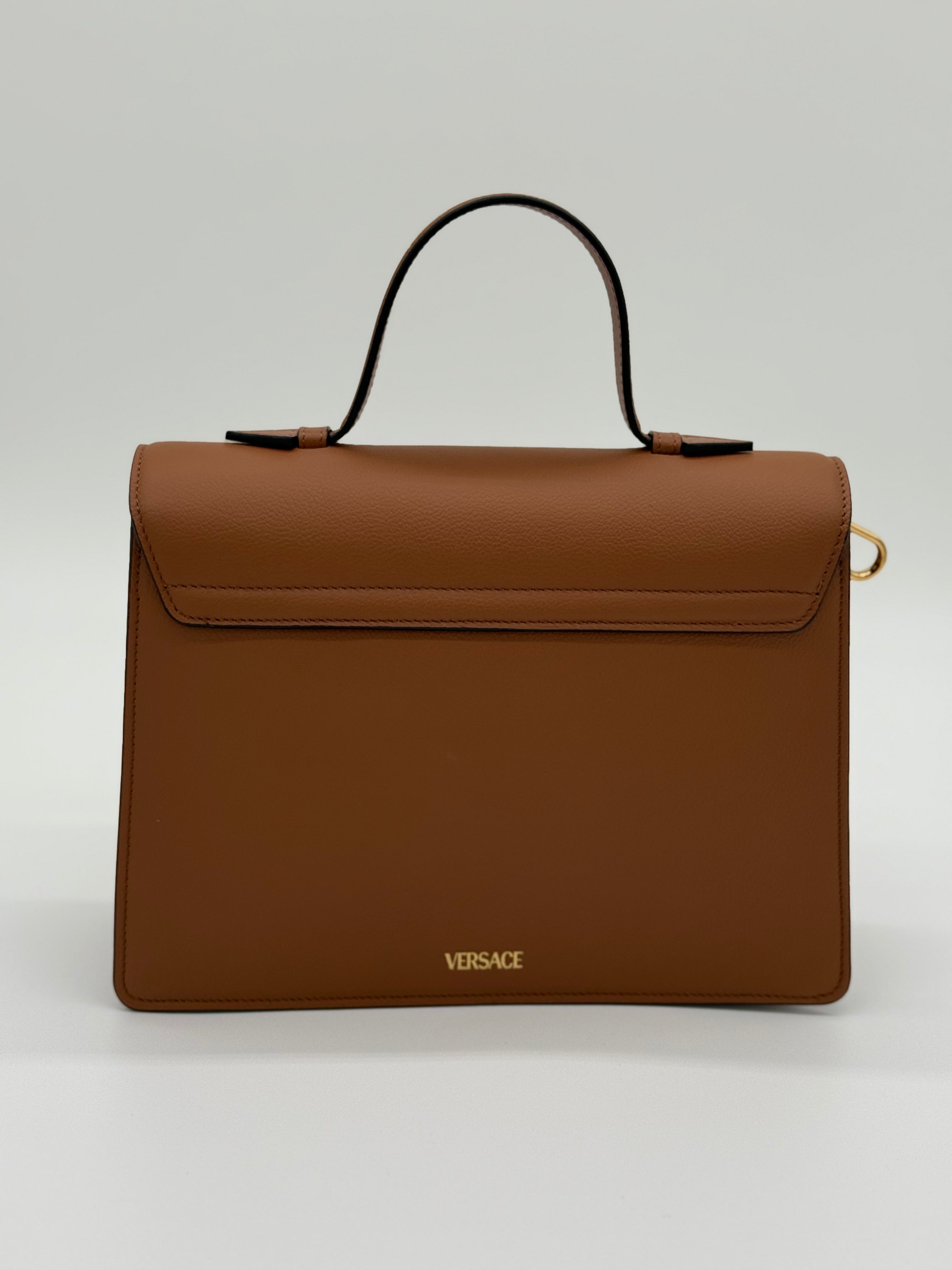 Versace La Medusa Handbag Karamell – Rückansicht